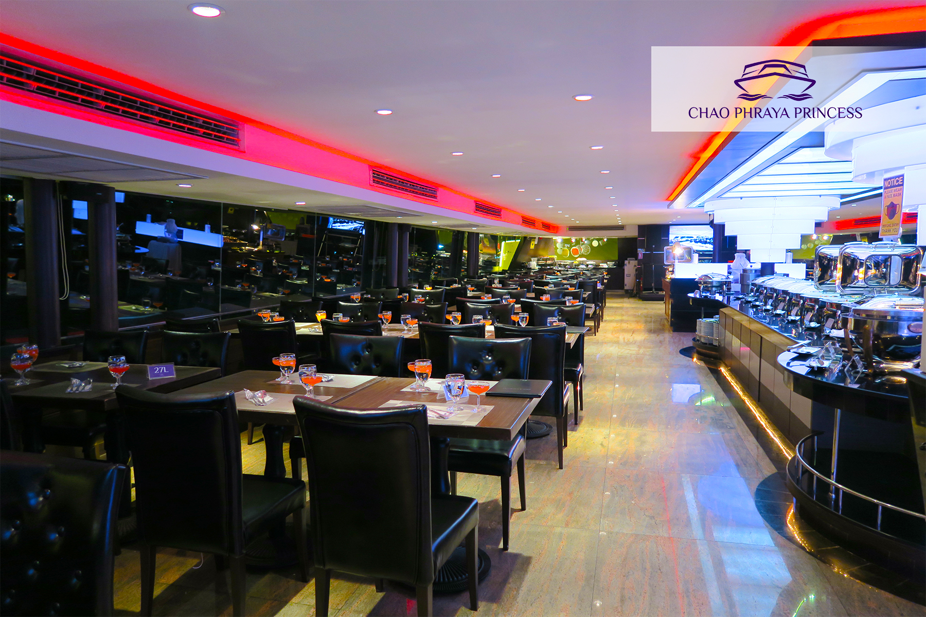 Dinner: เจ้าพระยา ChaophrayaPrincess Cruise (โปรแกรม Dinner Cruise)-ICON SIAM /ASIATIQUE Pier