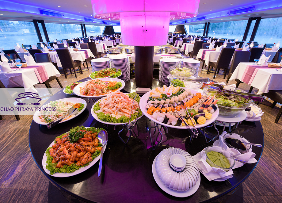 Dinner: เจ้าพระยา ChaophrayaPrincess Cruise (โปรแกรม Dinner Cruise)-ICON SIAM /ASIATIQUE Pier