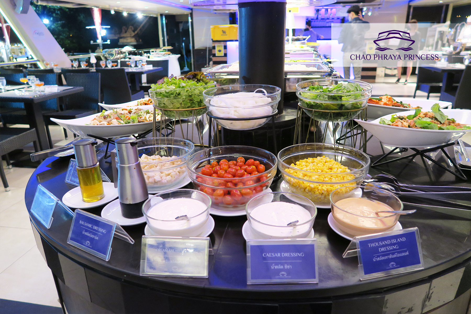 Dinner: เจ้าพระยา ChaophrayaPrincess Cruise (โปรแกรม Dinner Cruise)-ICON SIAM /ASIATIQUE Pier