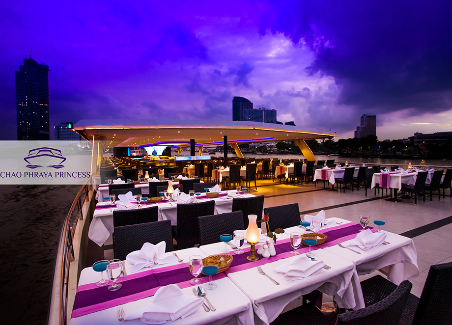 Dinner: เจ้าพระยา ChaophrayaPrincess Cruise (โปรแกรม Dinner Cruise)-ICON SIAM /ASIATIQUE Pier