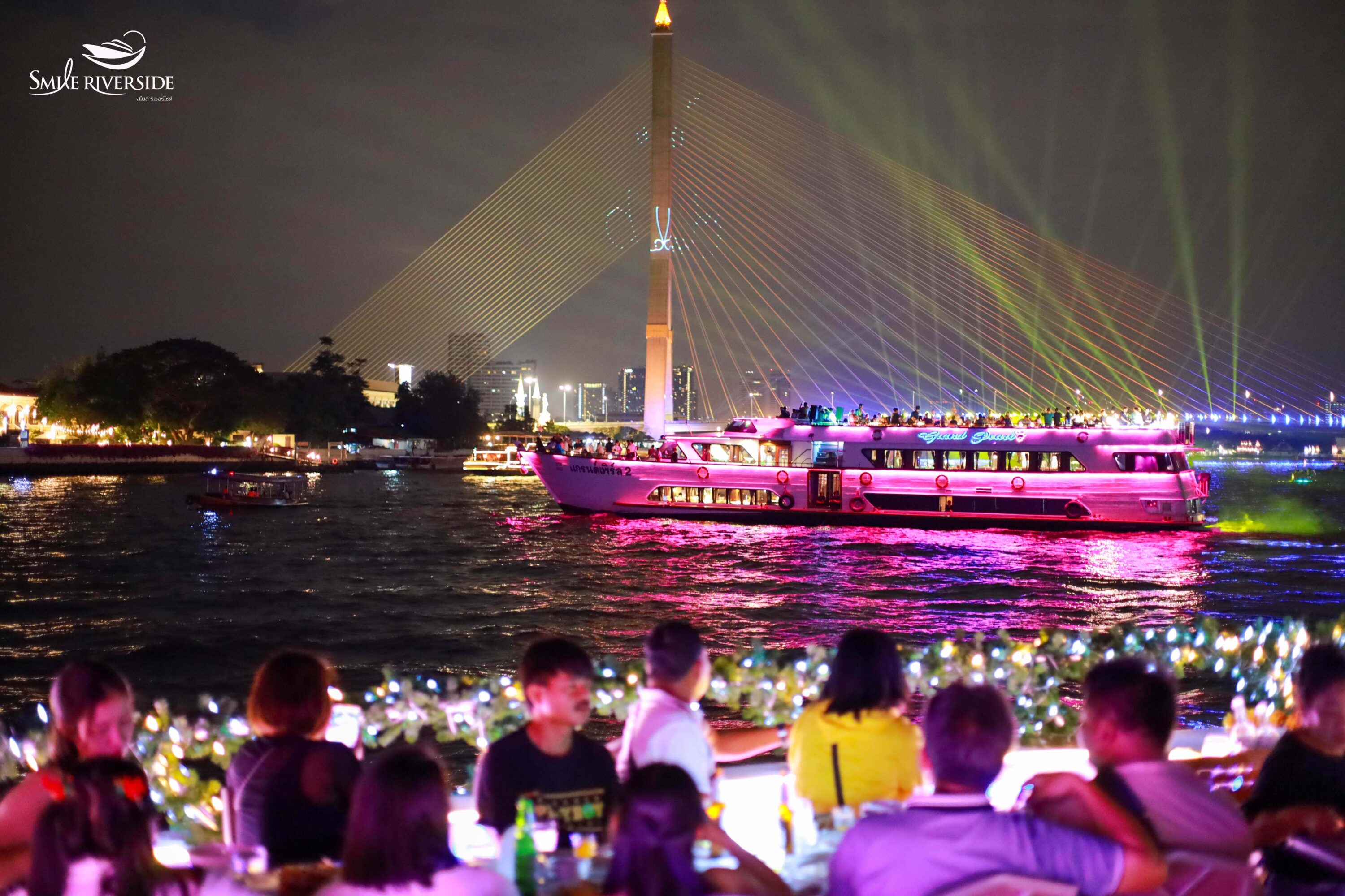 Dinner: วันปีใหม่ เคานท์ดาวน์!! Smile Riverside Cruise - Program A (โปรแกรม Celebrate New Year Eve 2026 Dinner Cruise) วันพุธ ที่ 31 ธันวาคม 2568